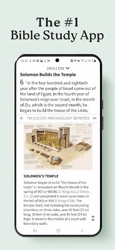 Olive Tree Bible App official U.S. Android Google Play screenshot, September 2026