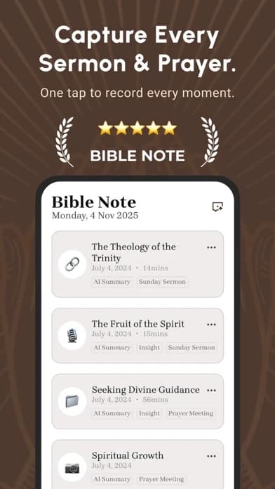 Bible Note: Sermon Notes official U.S. iPhone App Store screenshot, September 2026