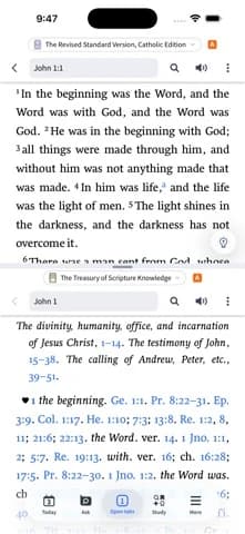 Official US iOS listing capture for Verbum Catholic Bible Study