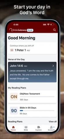 Official US iOS App Store image for Bible Gateway
