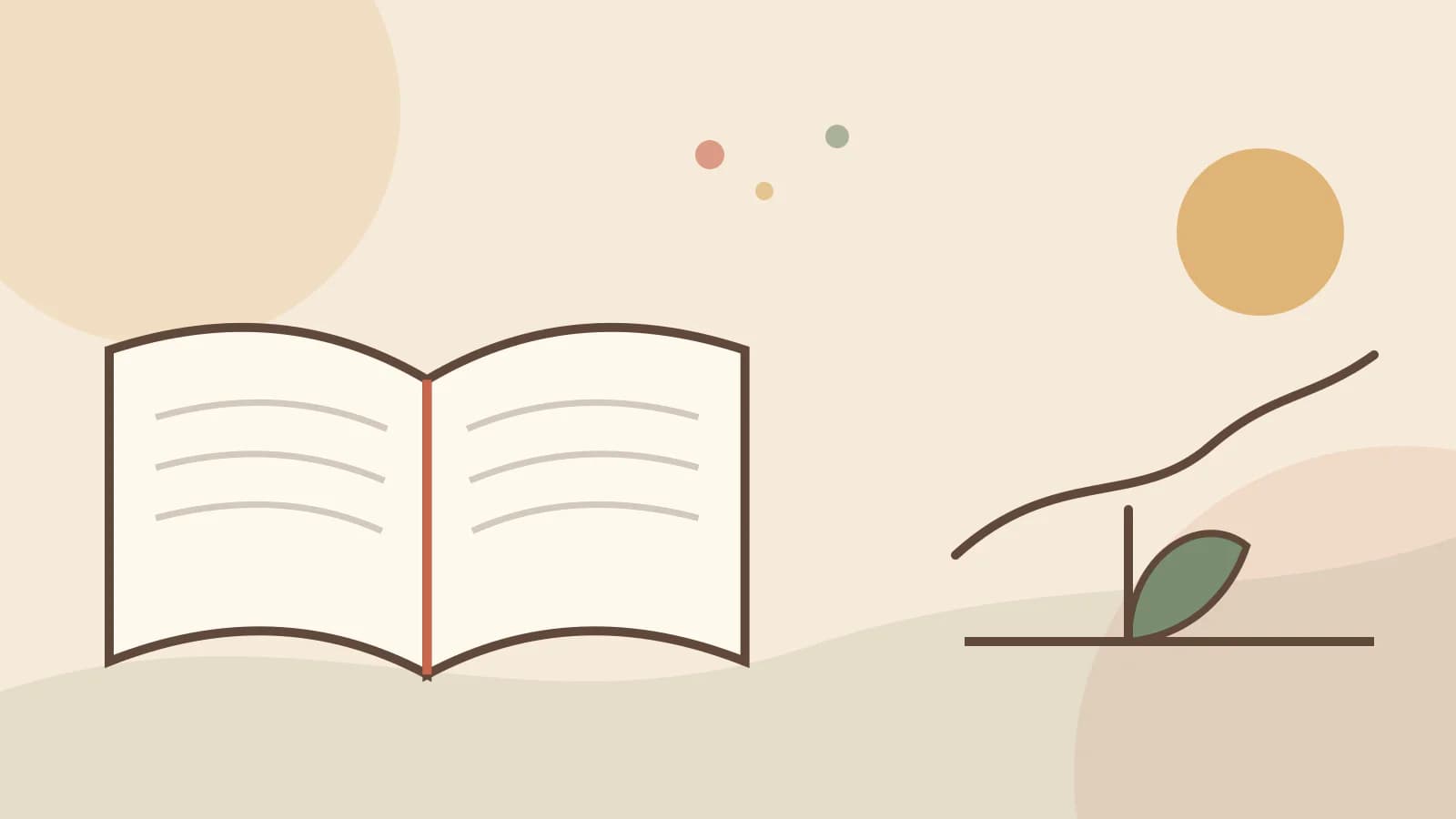 An open Bible with illustrated paths for bible stories about hope in suffering