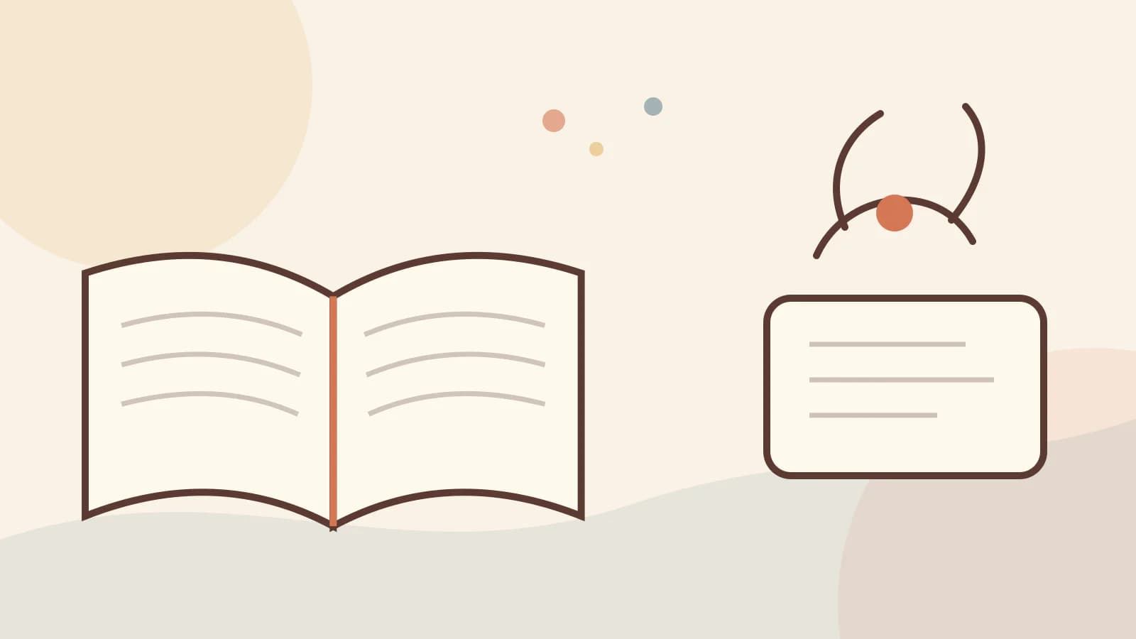 An open Bible with illustrated paths for bible stories about prayer