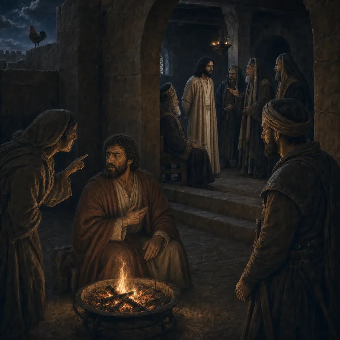 Jesus Before the Council and Peter’s Denial