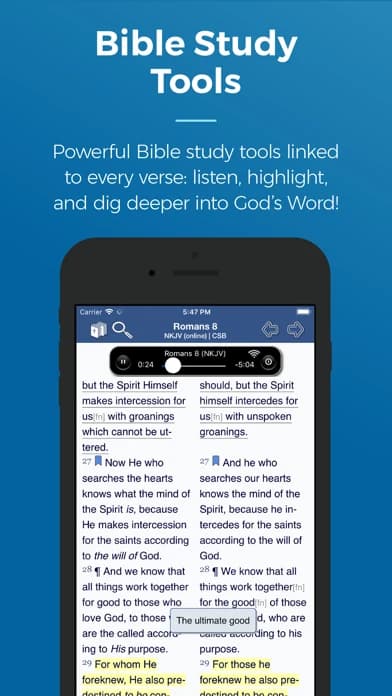 Blue Letter Bible official U.S. iPhone App Store screenshot, September 2026