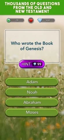 Official US iOS App Store screenshot for Daily Bible Trivia: Quiz Games
