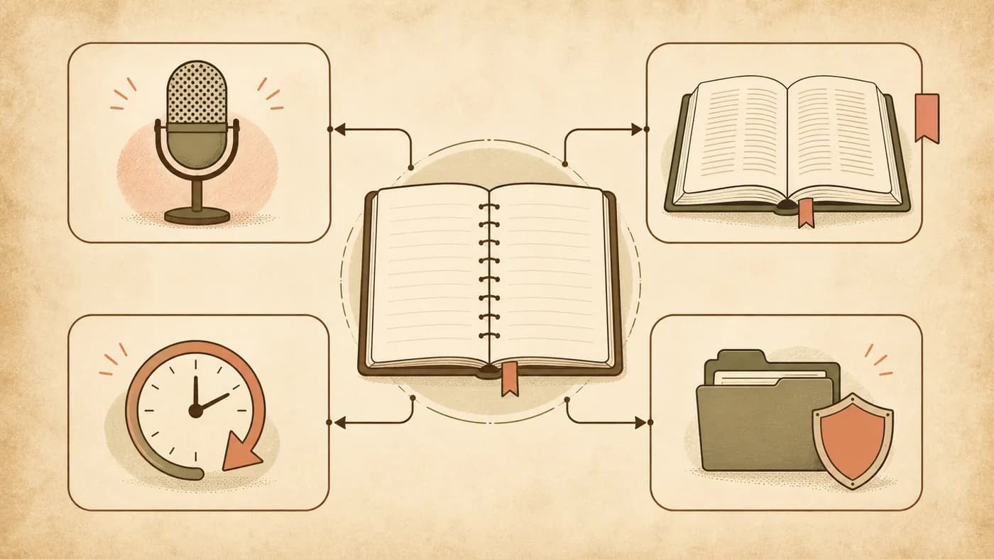 A four-part framework for assessing sermon capture, Scripture context, reviewability, and privacy