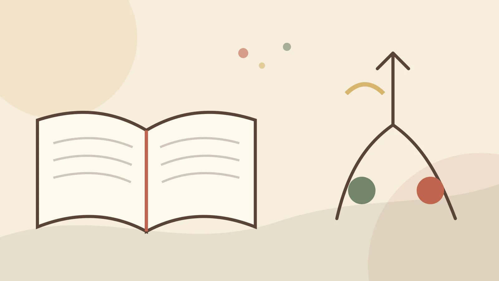 An open Bible with illustrated paths for bible stories about obedience