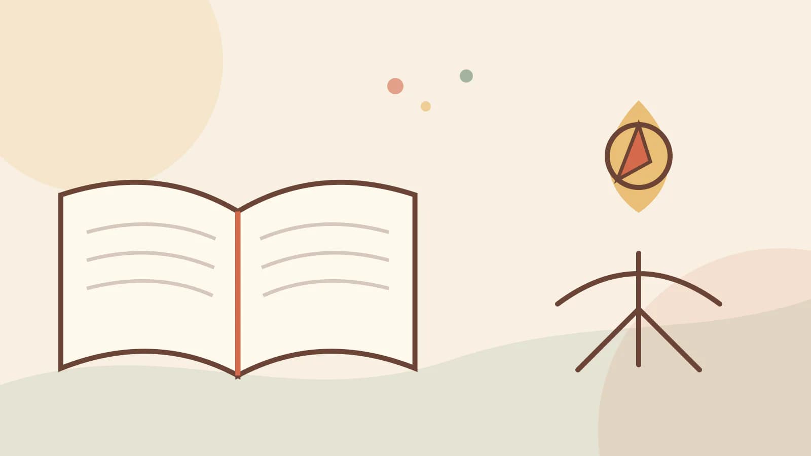 An open Bible beside handwritten story paths and decision notes