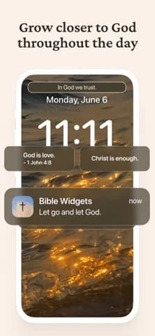 Official US iOS App Store image for Bible Widgets: Verses & Prayer
