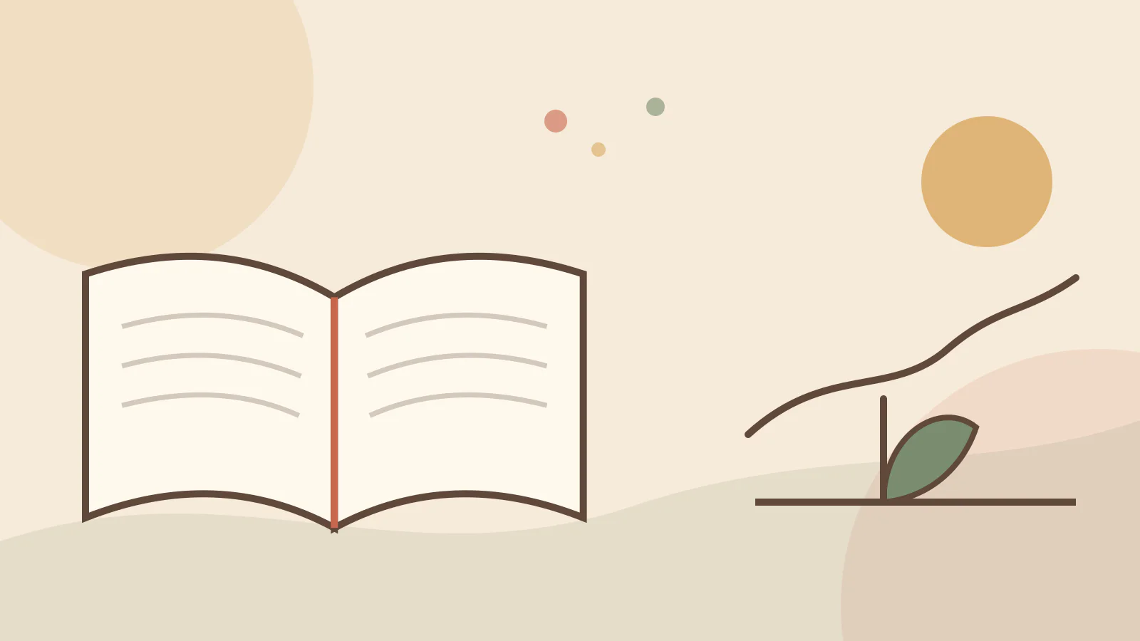 An open Bible with illustrated paths for bible stories about hope in suffering