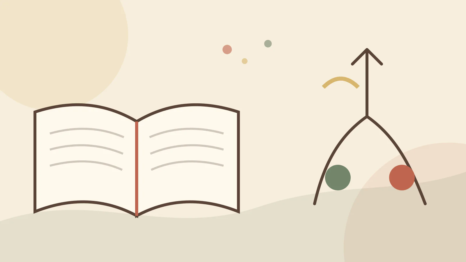 An open Bible with illustrated paths for bible stories about obedience