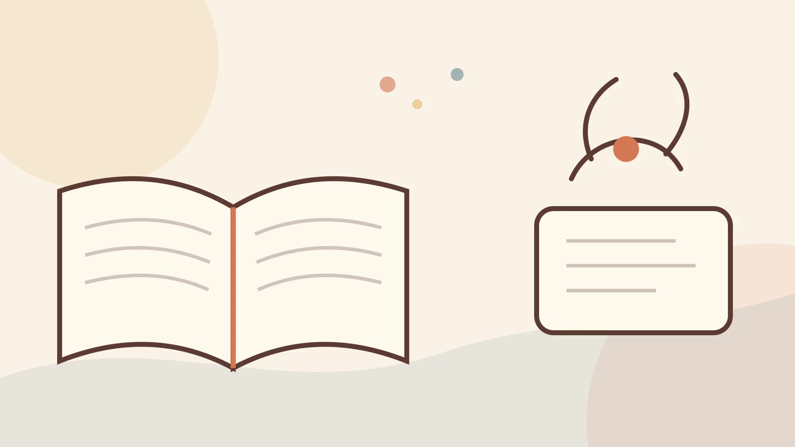 An open Bible with illustrated paths for bible stories about prayer