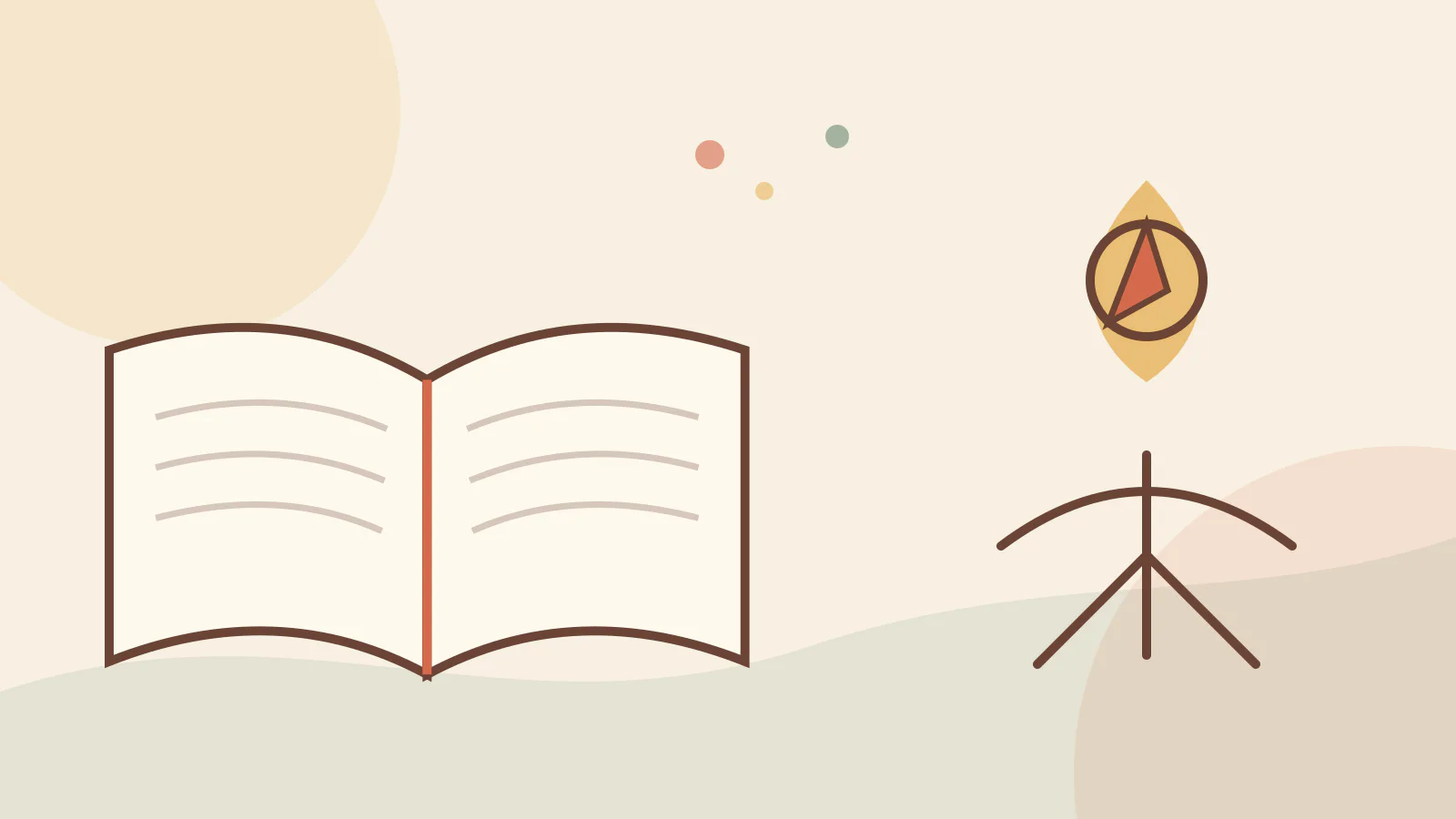 An open Bible beside handwritten story paths and decision notes